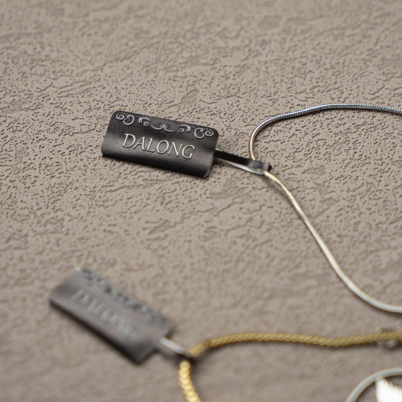 Metal plate jewelry tag